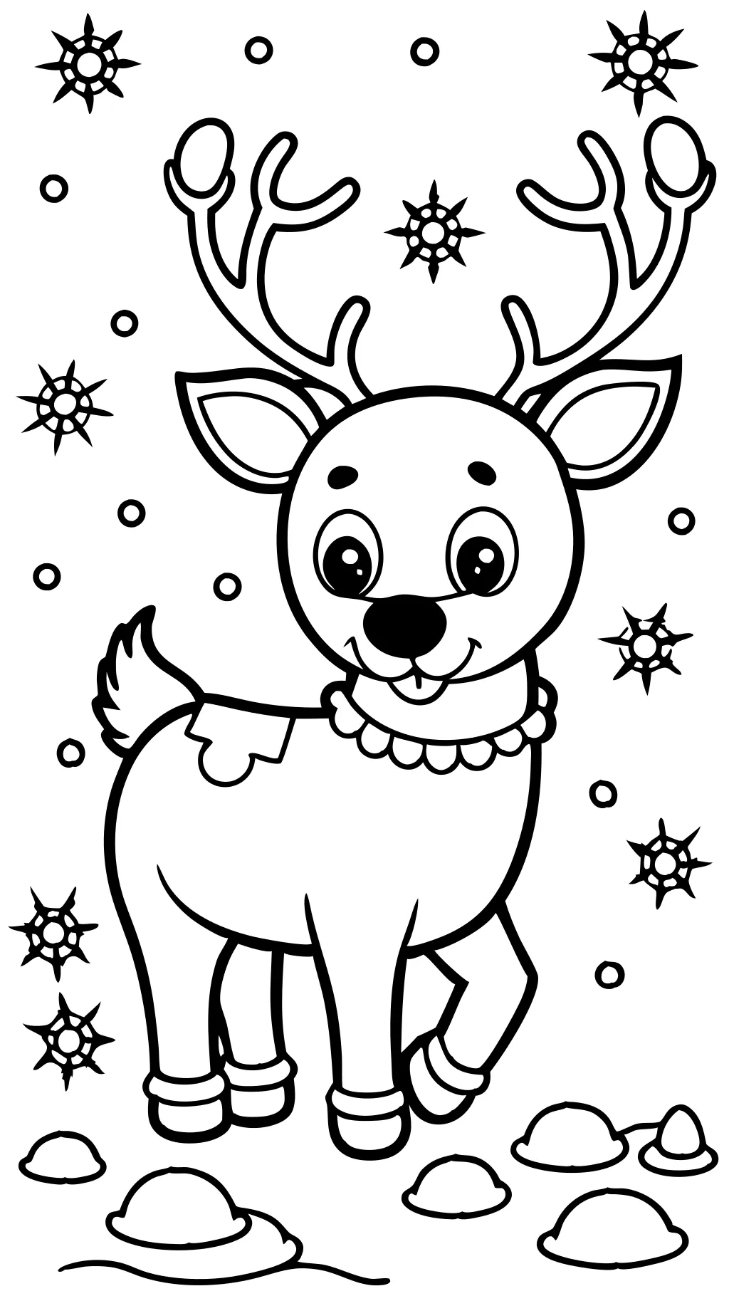 coloring pages of rudolph the red nosed reindeer